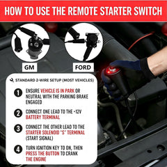 VCC push button close-up highlighting tactile start control