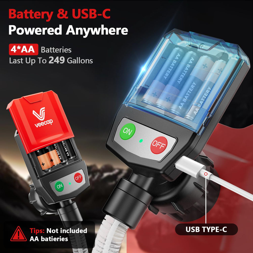 VEECAP four adapters set displayed for universal gas can fit