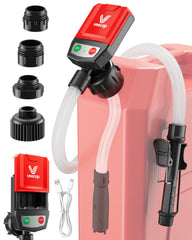 VEECAP front view showing pump body and control button for easy fueling