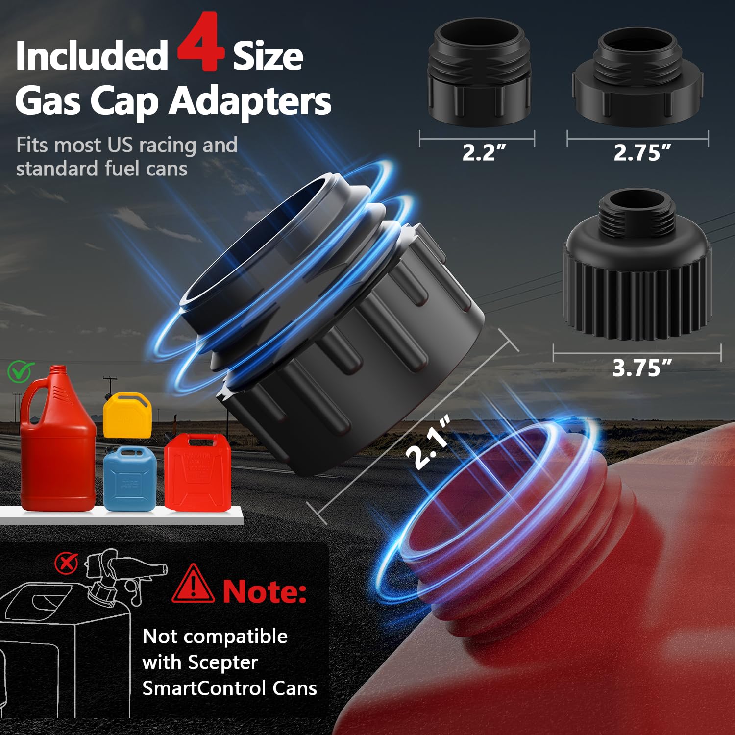 VEECAP next to a ruler to show compact size and lightweight design