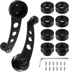 Veemoon front view of aluminum crank handle showing sleek profile and durability