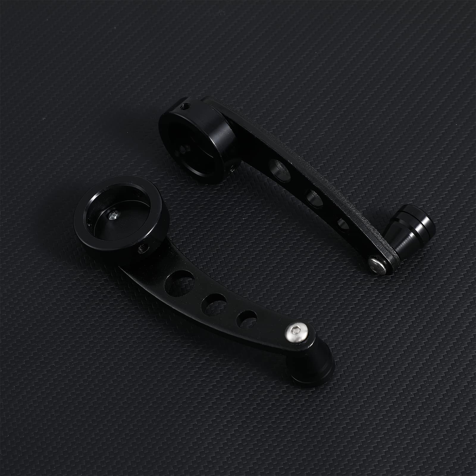 Veemoon handle installed on driver side demonstrating ergonomic grip benefit