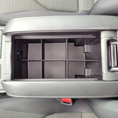 Vehicle OCD close-up of interlocking dividers highlighting secure fit