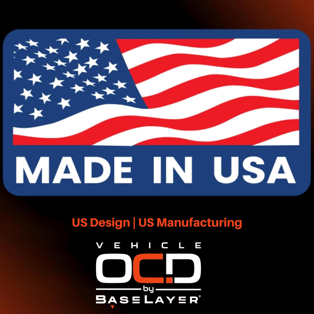 Vehicle OCD packaging labeled Made in USA with brand badge visible