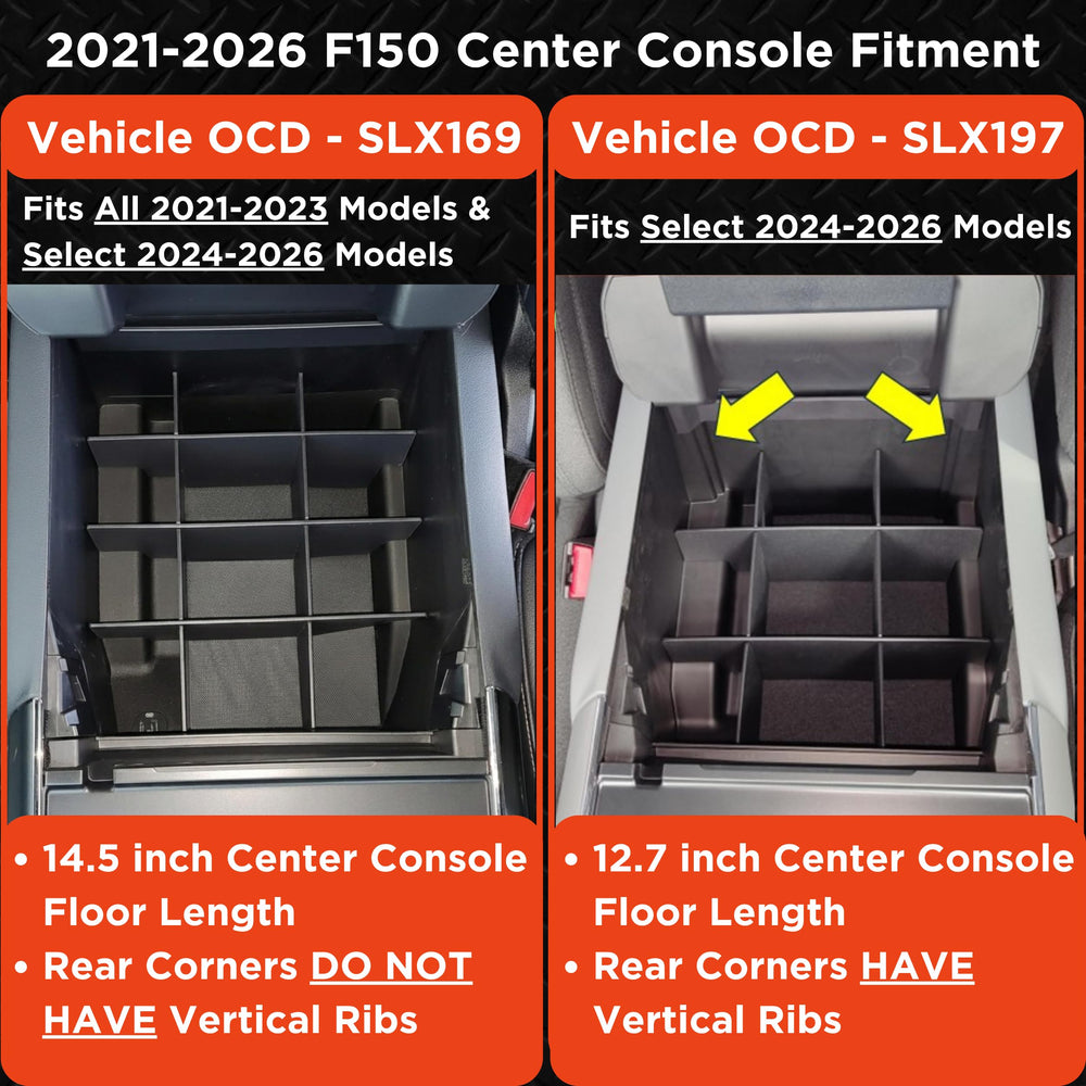 Vehicle OCD close-up of interlocking dividers highlighting secure organization