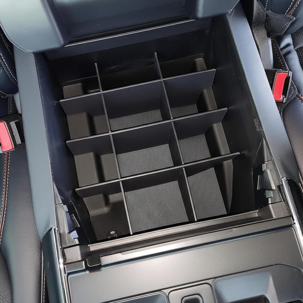 Vehicle OCD SLX169 beside ruler demonstrating precise fit and interior dimensions