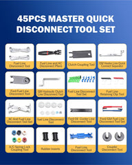 VEHIRETL detailed shot of plastic disconnects demonstrating non-marring profiles