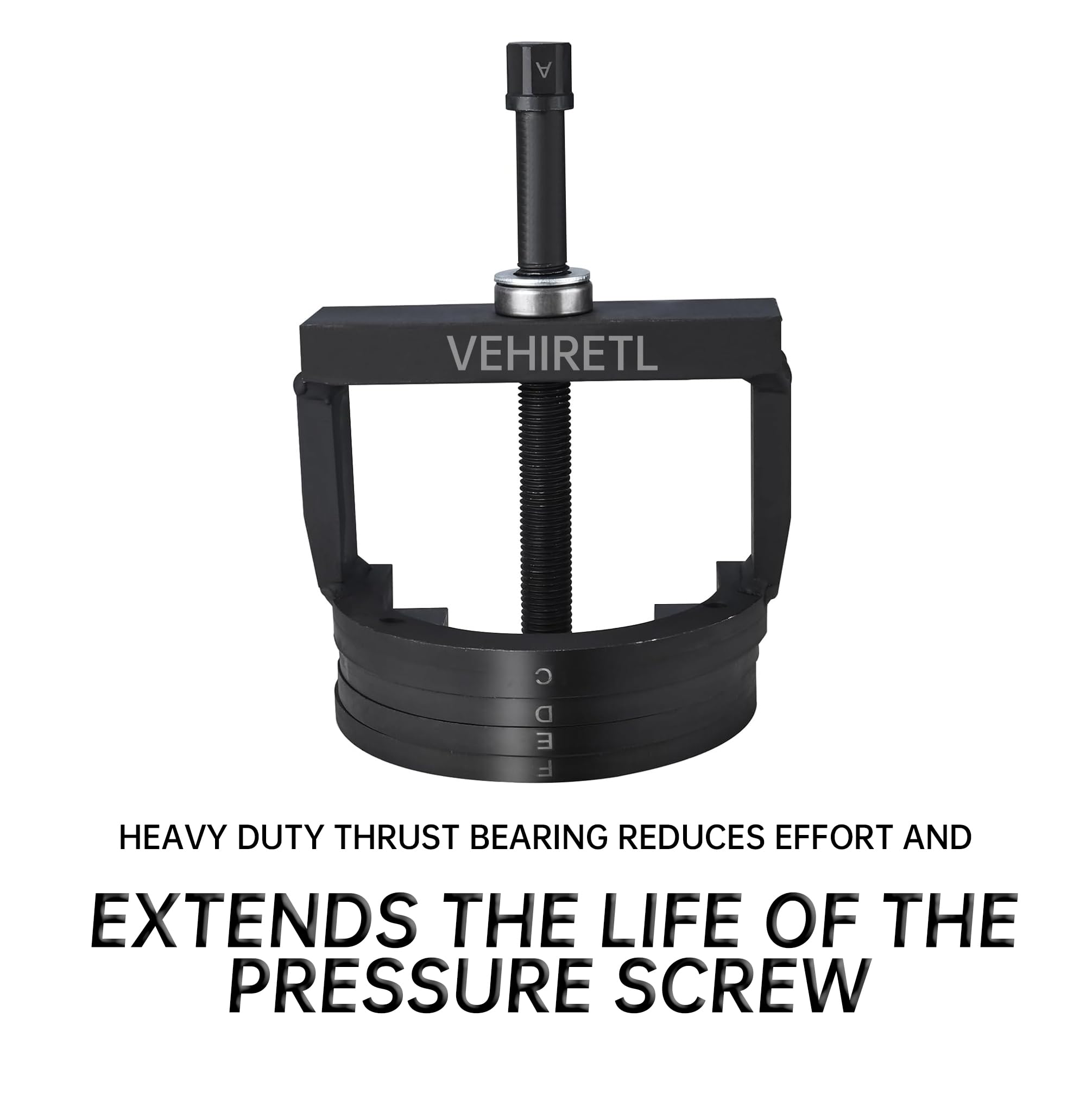 VEHIRETL adapter sleeves and nine washers detail showing sizing options for fitment