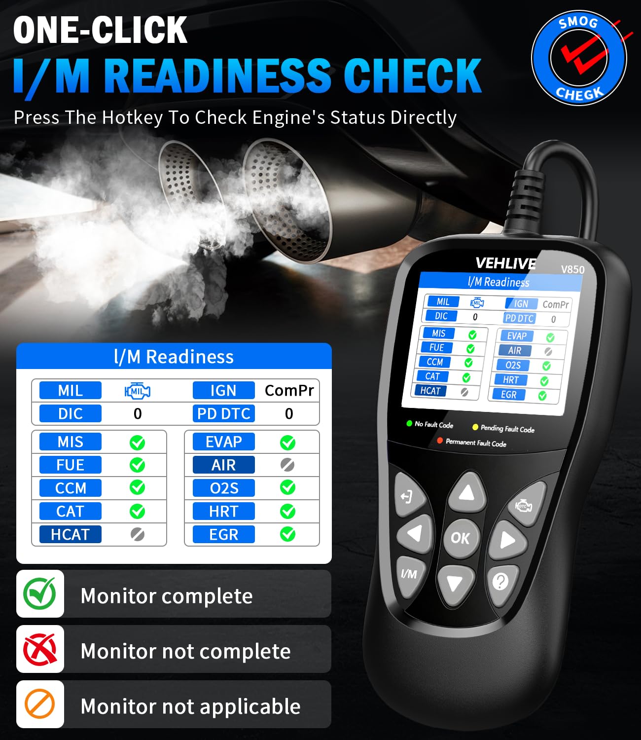 VEHLIVE V850 live-data graphs in use for quick sensor comparisons