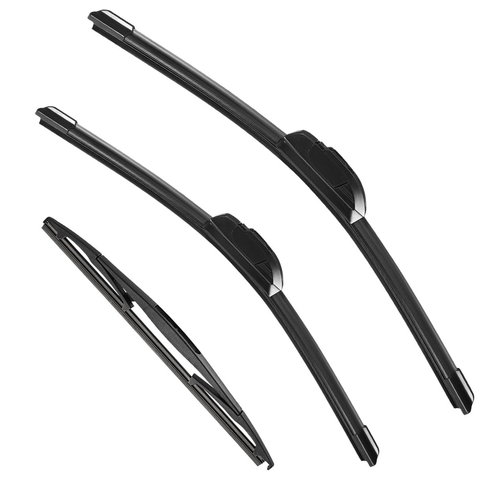 VEIGEIR blades laid out 26, 18, 10 inch for easy size comparison and correct fit