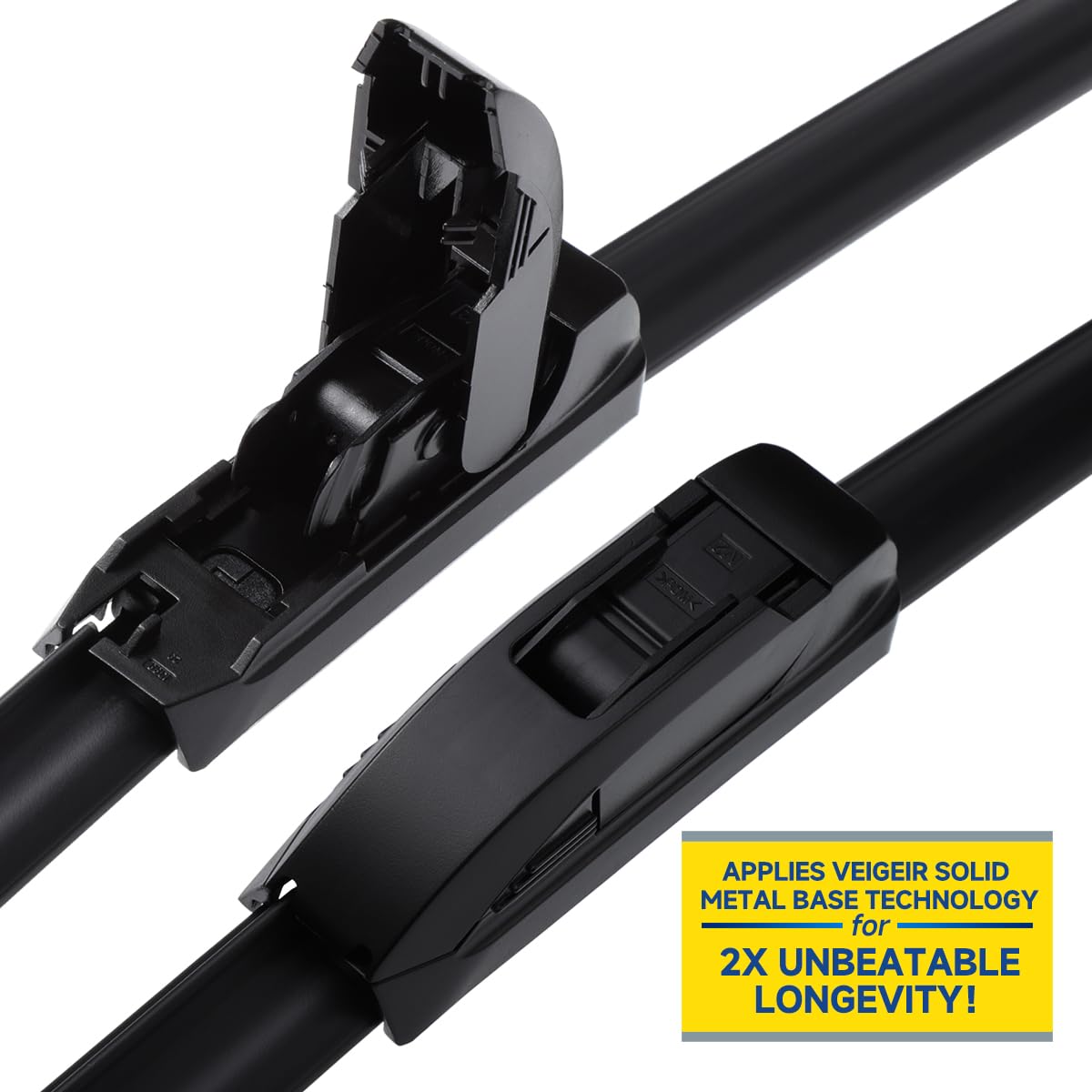 VEIGEIR close-up of natural rubber edge delivering smooth, streak-free wiping