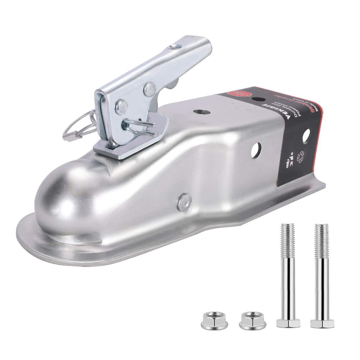 VEKINSE coupler front overview showing secure fit and simple operation