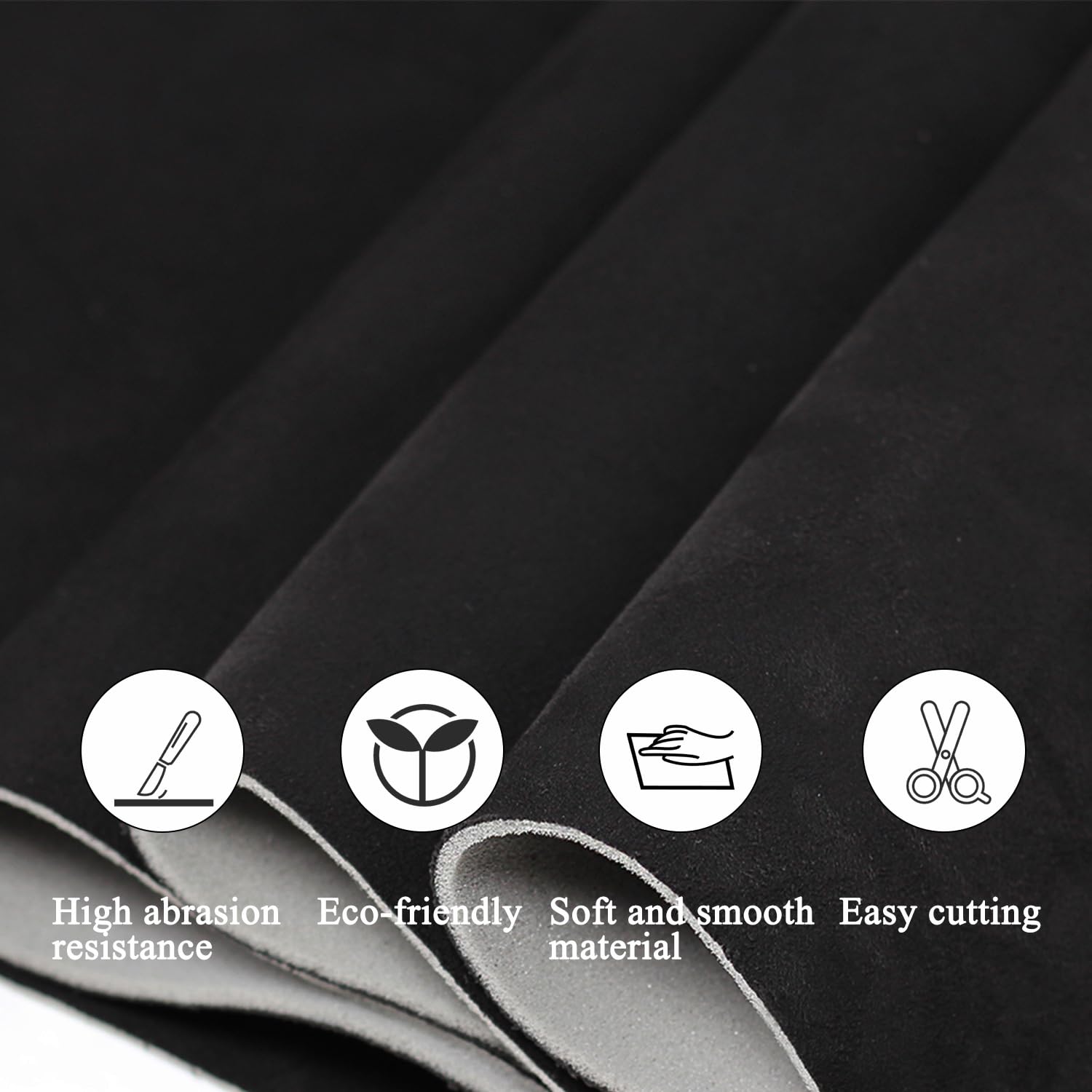 VelaStrides close-up of suede surface and foam backing highlighting soft feel and insulation
