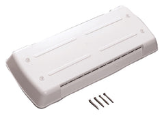 Ventmate vent lid front view showing polar white finish and clean fit benefit