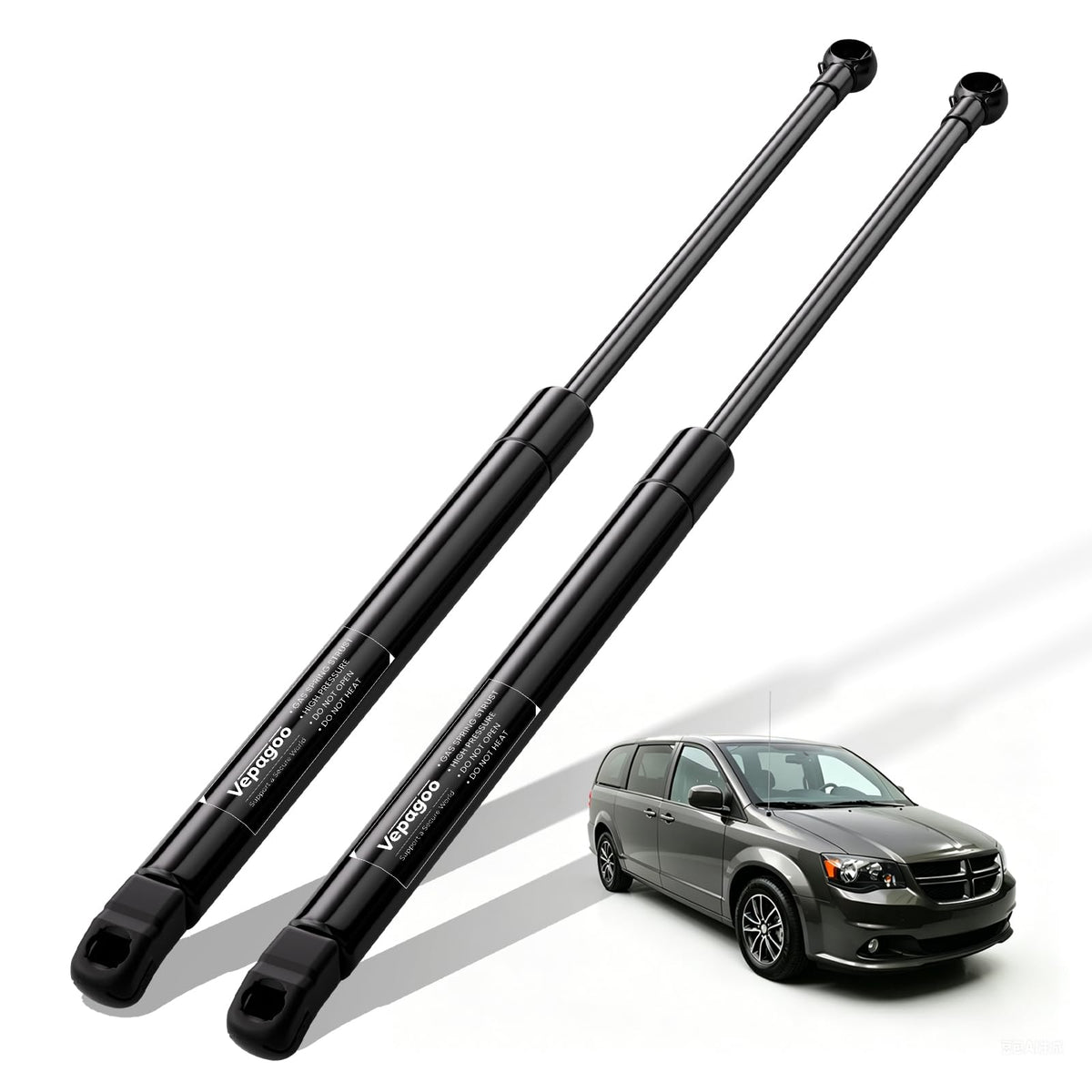 Vepagoo rear hatch strut front view showing fit and finish, reliable replacement