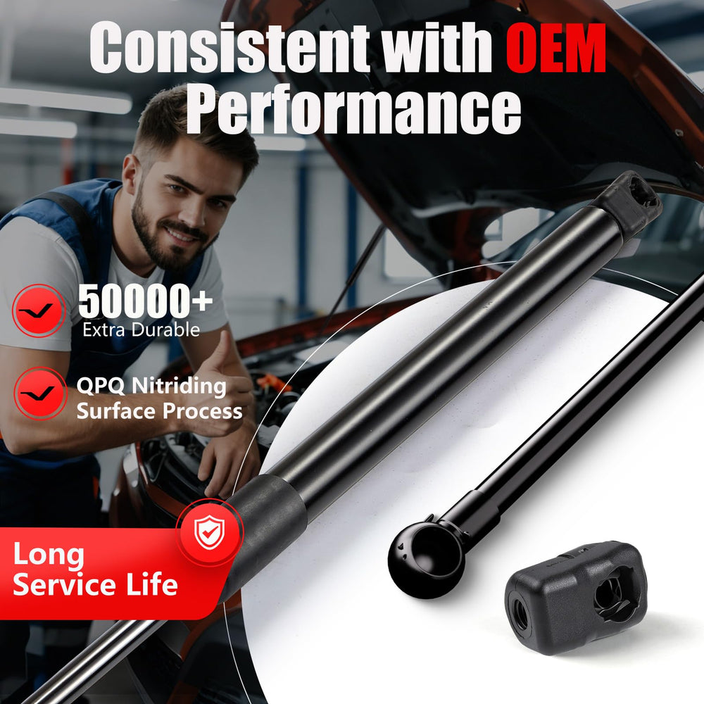 Vepagoo strut length compared with ruler for correct sizing and fitment