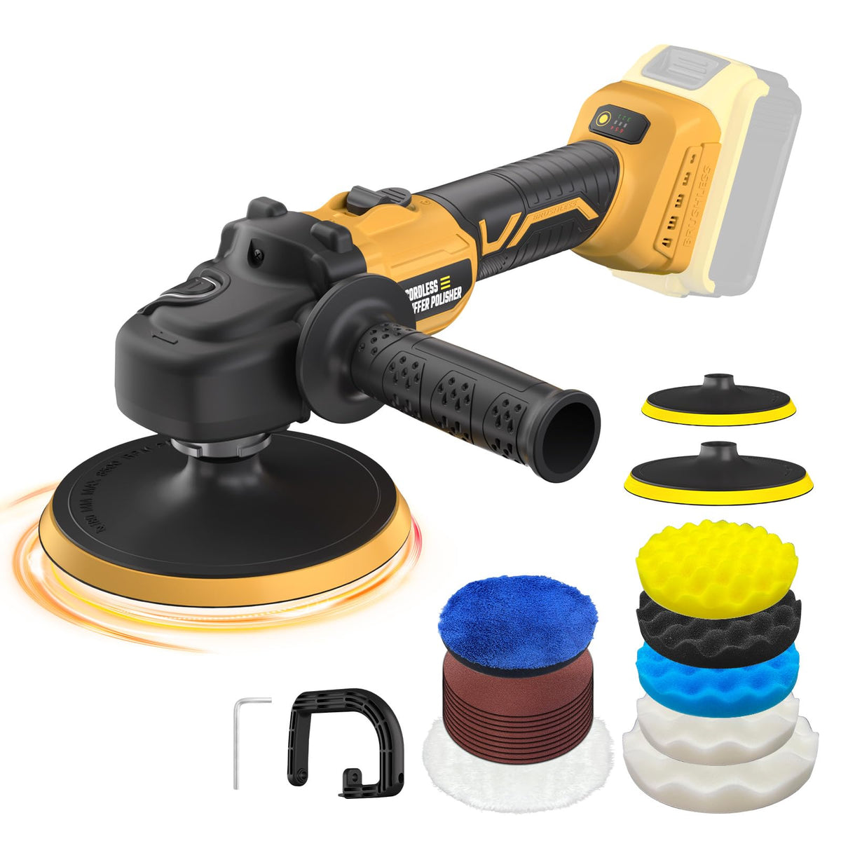 VERVEWAVE front view of polisher showing compact design and portability benefit