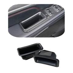 Vesul front view of storage tray showing clean fit and added storage benefit