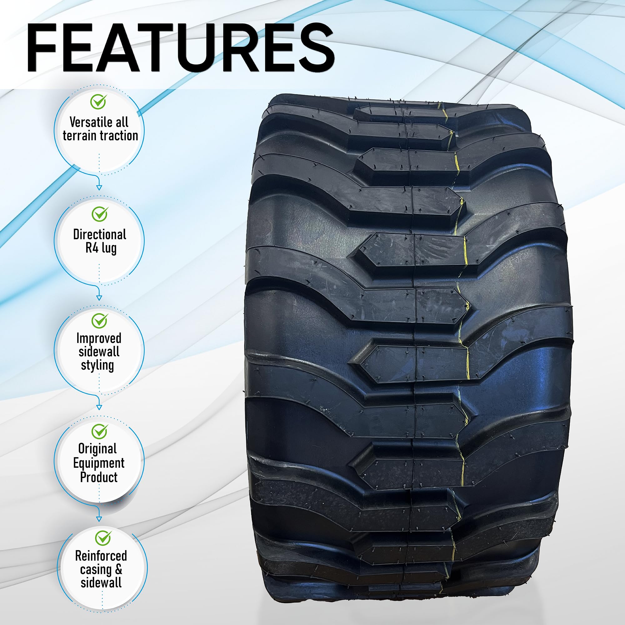 Veteran Tire and Rubber size comparison beside tape measure to show correct dimensions