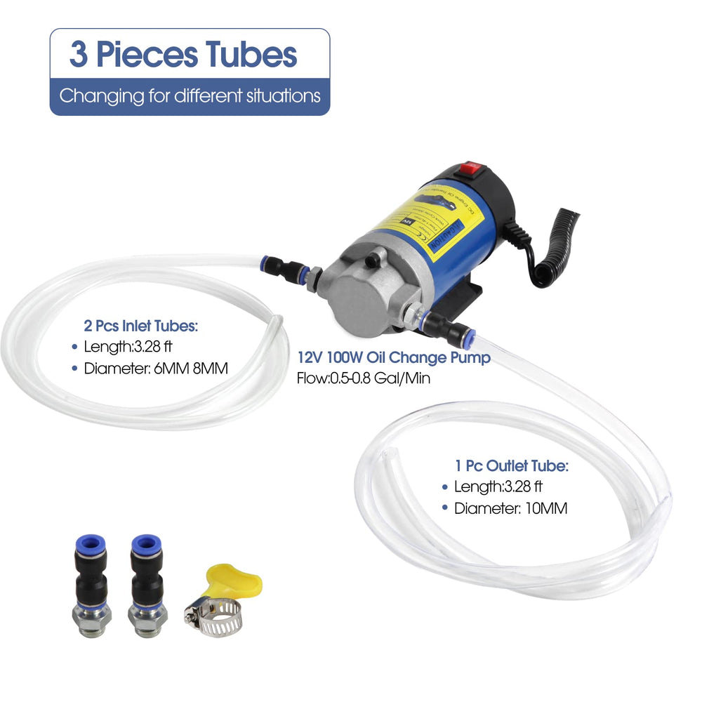Vevitts pump clipped to a car battery ready for portable operation