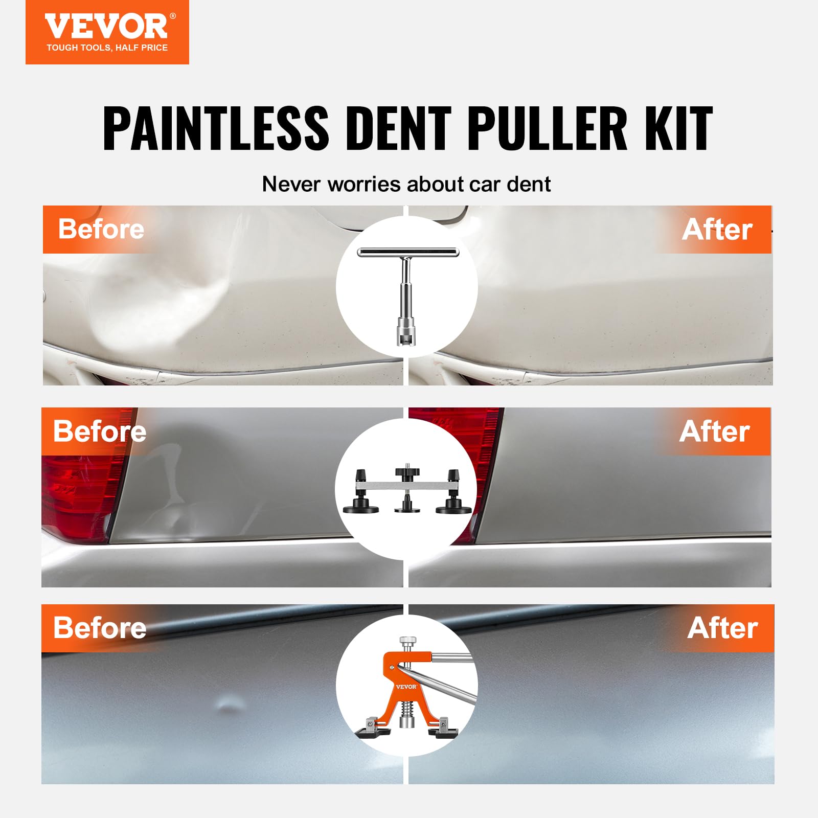 VEVOR adjustable golden lifter close-up demonstrating width and height control