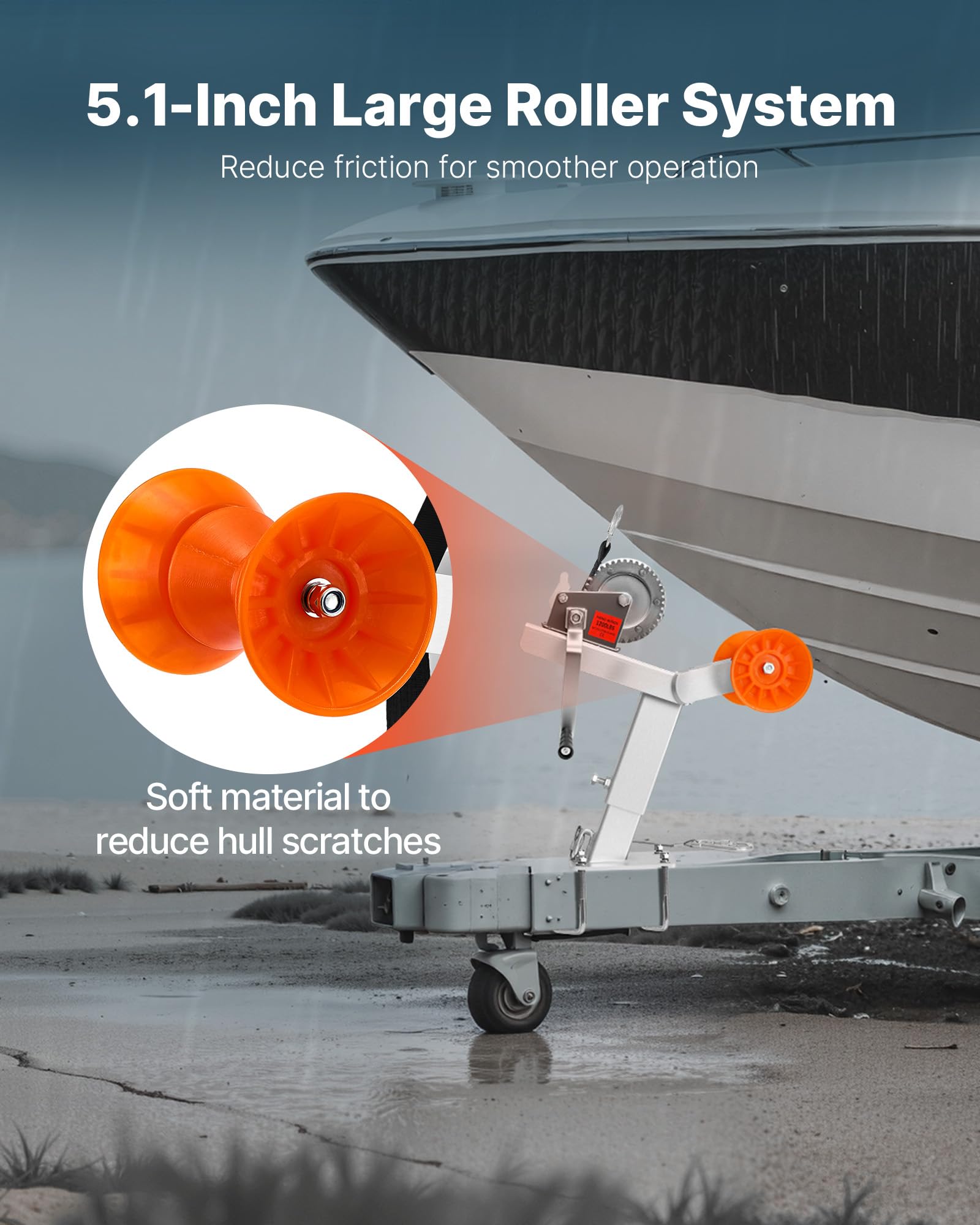 VEVOR adjustable post height showing measurement range and versatile fit