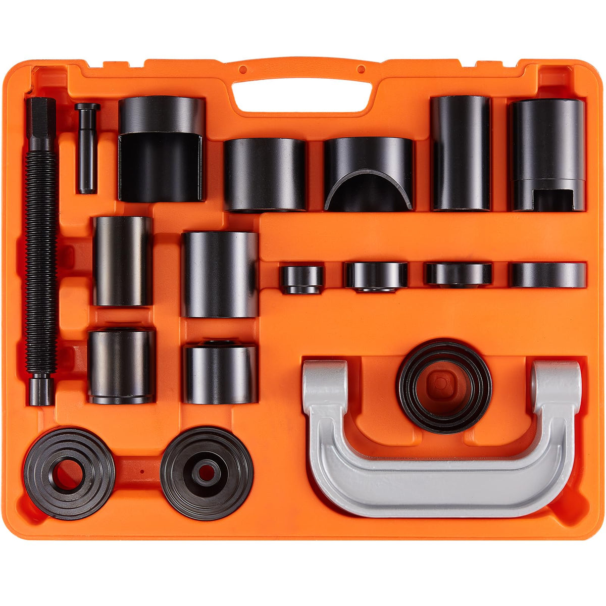 VEVOR kit front packaging showing all included tools for quick identification and organization