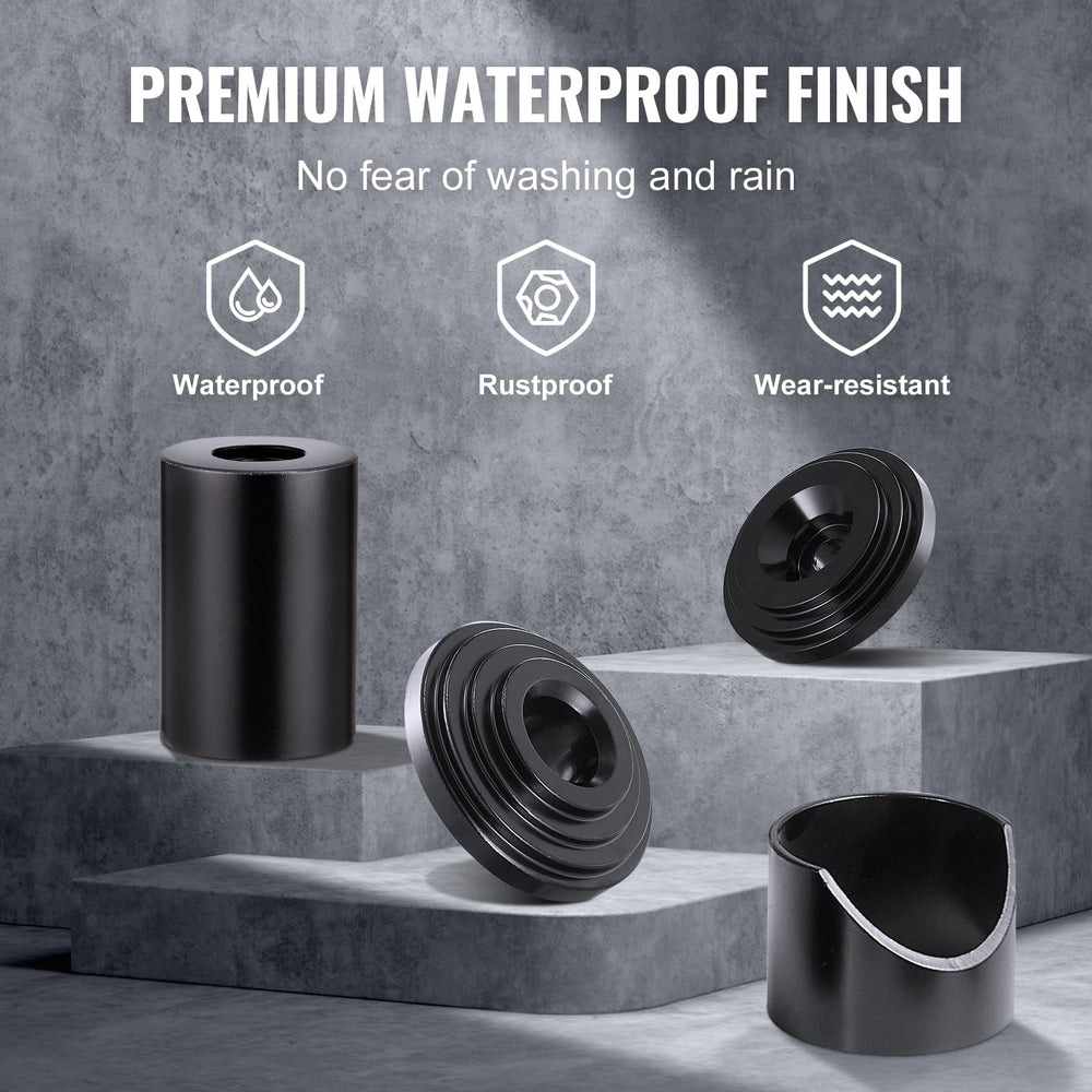 VEVOR receiving cups and tubes showing corrosion-resistant finish to protect parts