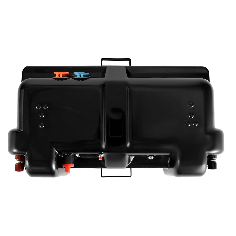 VEVOR terminals connected to solar panel for off-grid charging