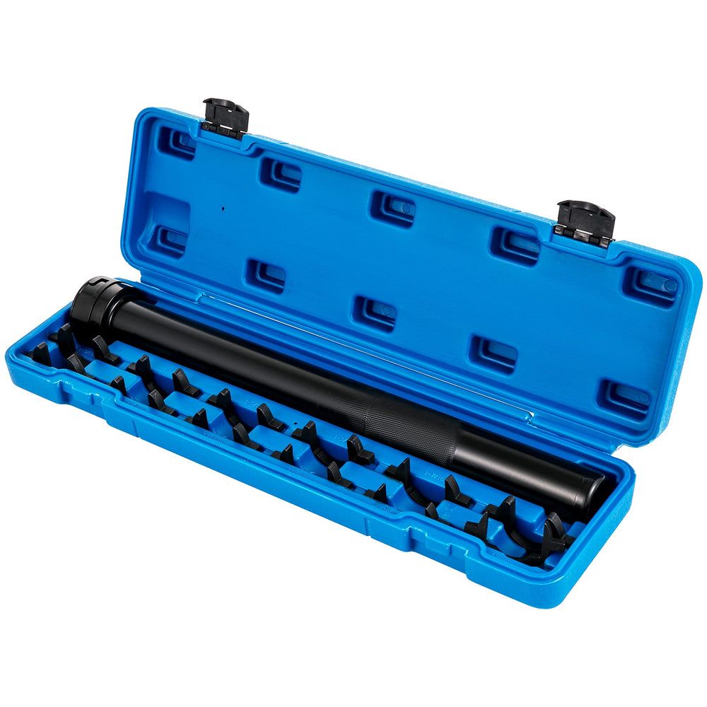 VEVOR case open with adapters and driver neatly stored for quick job-site access