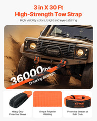 VEVOR close-up of triple-reinforced loop showing durability and secure hold