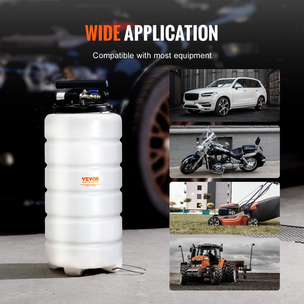VEVOR collection tank with capacity markings for less frequent emptying