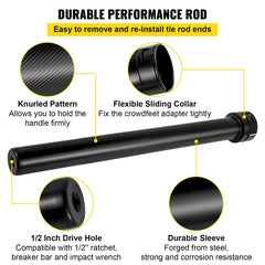 VEVOR crowfoot adapters array laid out to show metric and SAE sizes for broad fitment