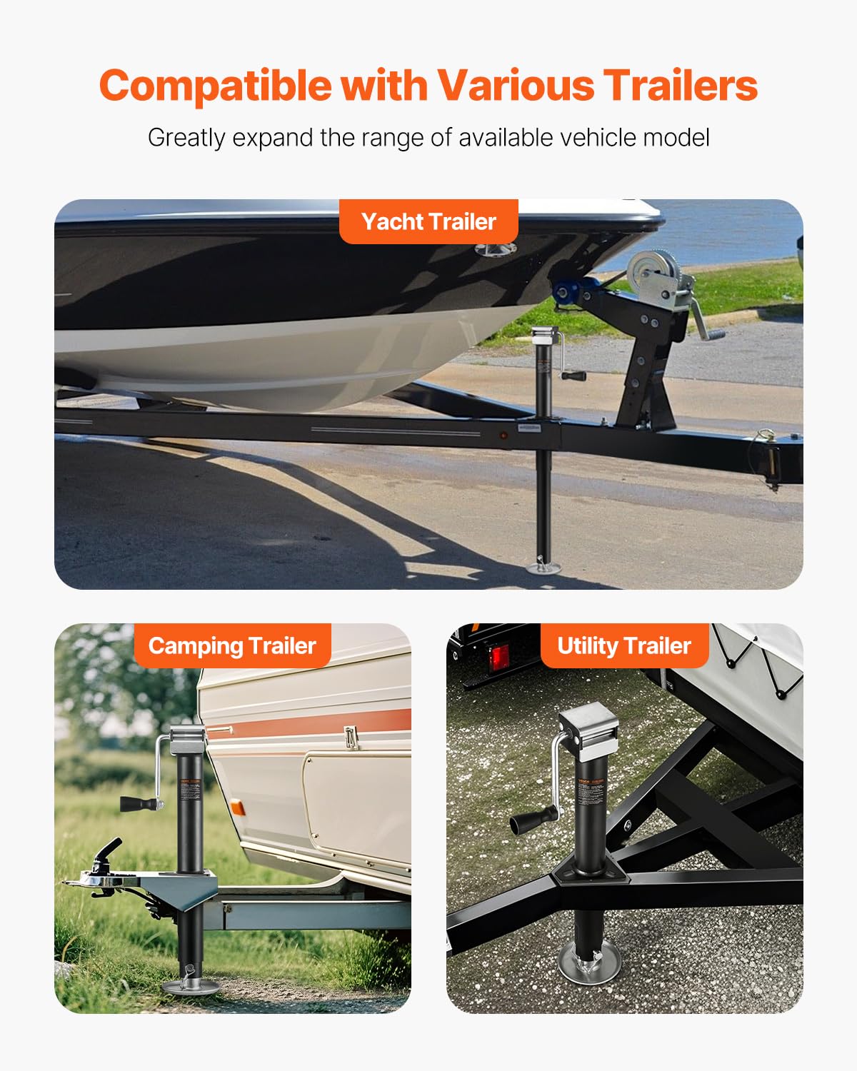 VEVOR detachable handle shown for manual operation during power loss