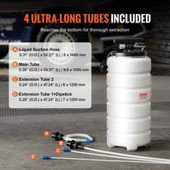 VEVOR dipstick with sealing rings for accurate level checks and leak prevention