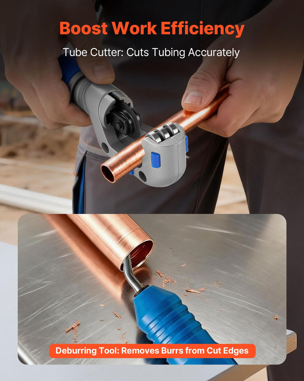VEVOR tool in use on AC line to speed on-site HVAC repairs