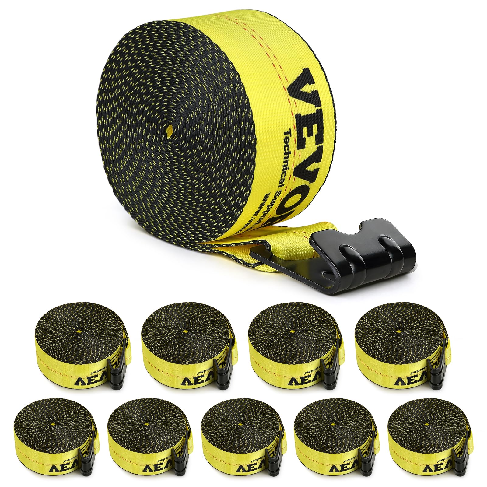 VEVOR front packaging showing 10-pack straps and strong value
