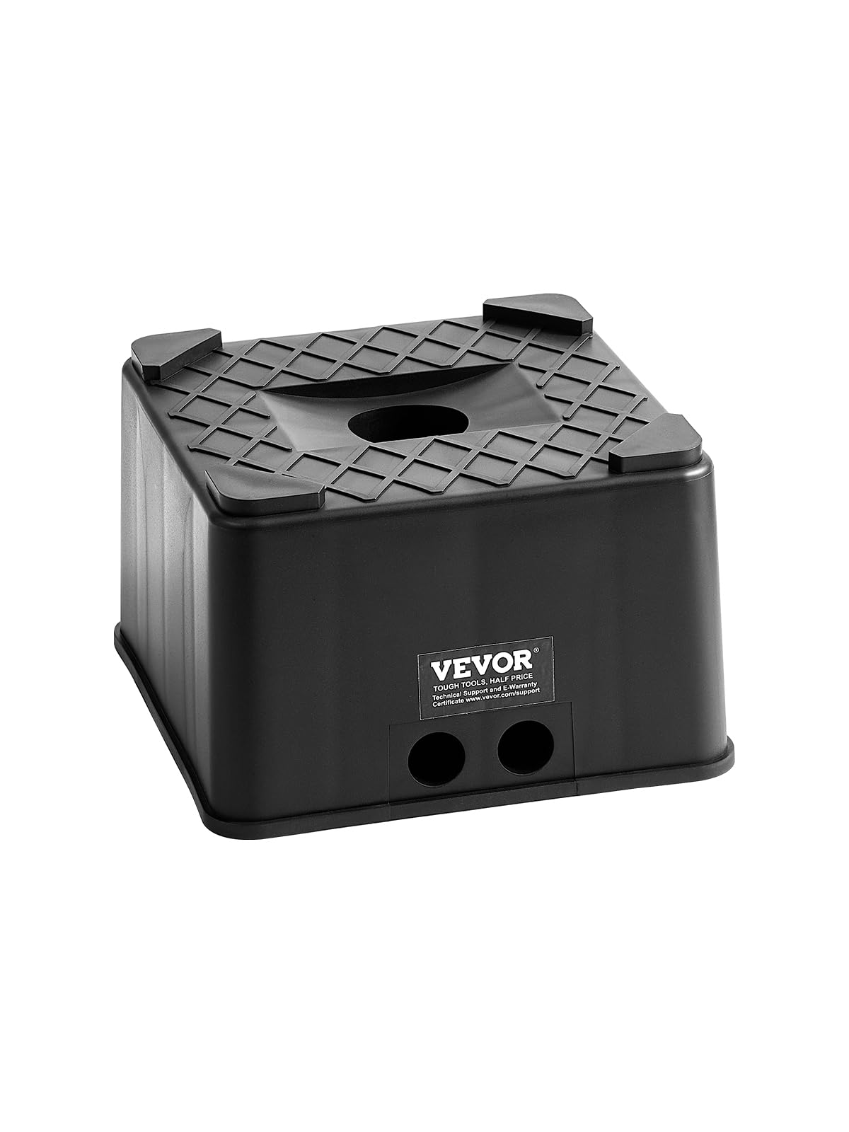 VEVOR front view of trailer jack block showing durable shape and capacity benefit
