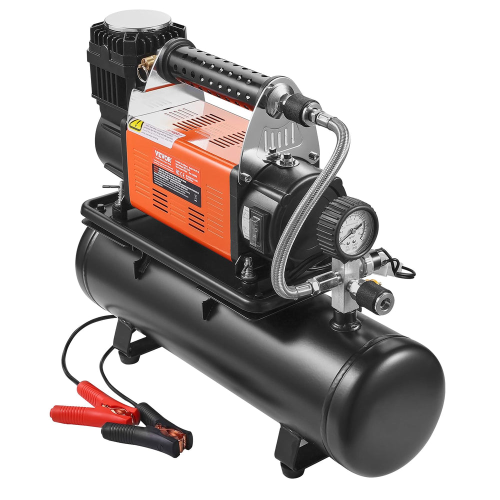 VEVOR compressor kit front view showing compact portable design and storage benefit