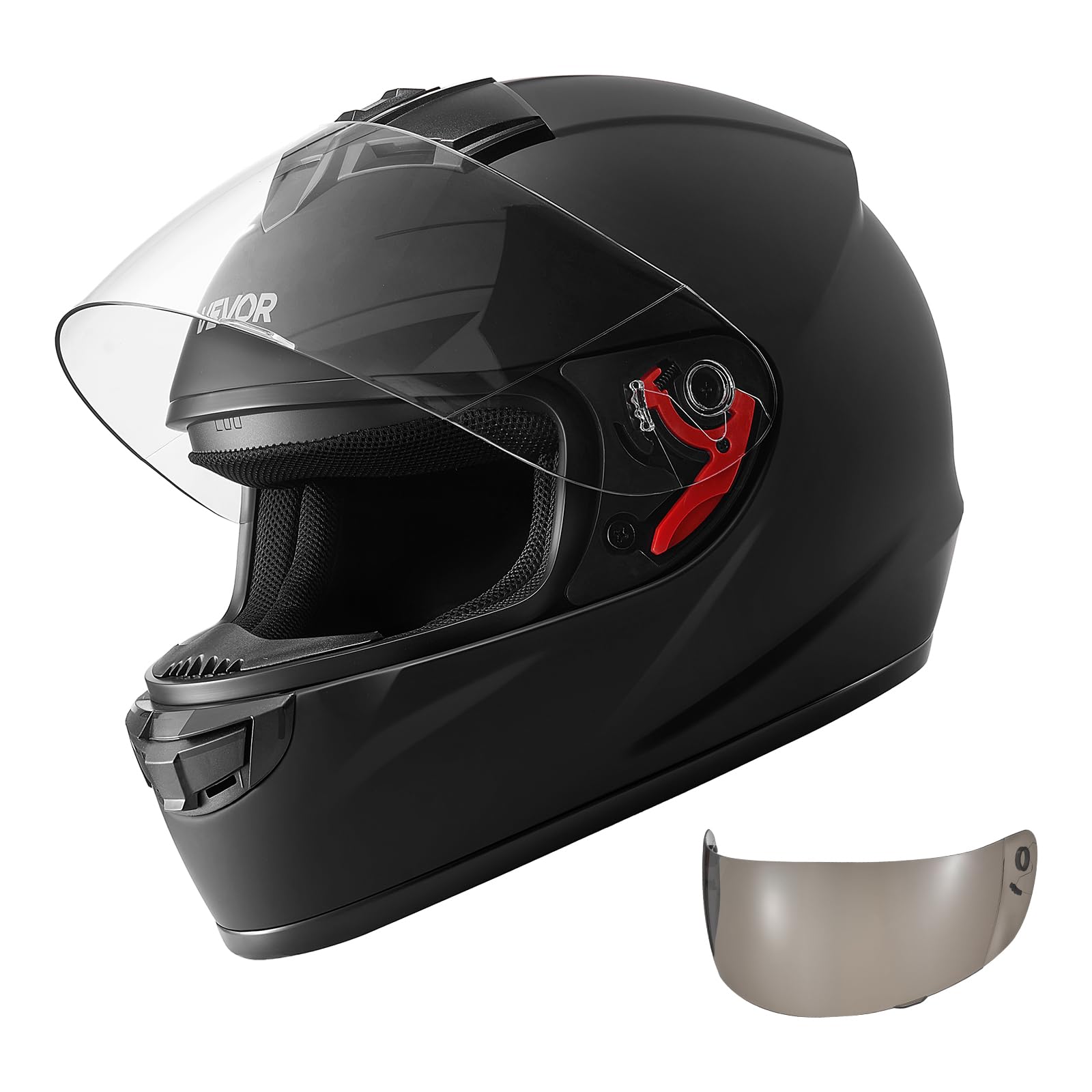 VEVOR front view helmet showing full-face protection and sleek finish