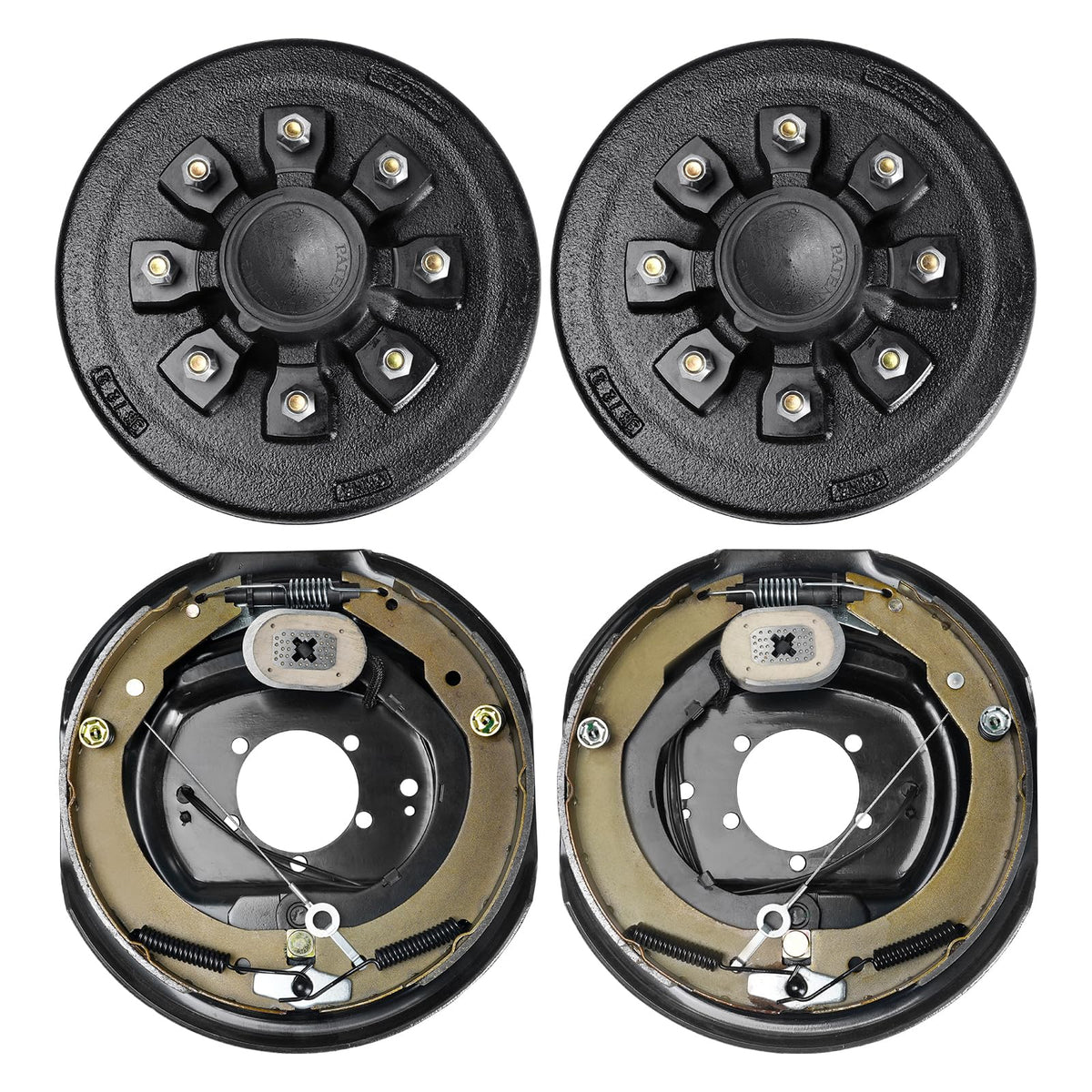VEVOR front view of hub and drum assembly showing complete replacement benefit