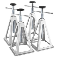 VEVOR front view of four aluminum stabilizer jacks showing compact portability and strength