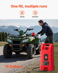 VEVOR side profile with wheels demonstrating easy transport benefit