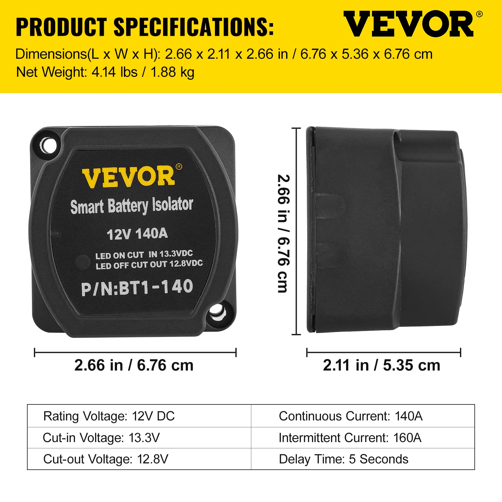 VEVOR fuse holders and lug connectors enabling safe protection