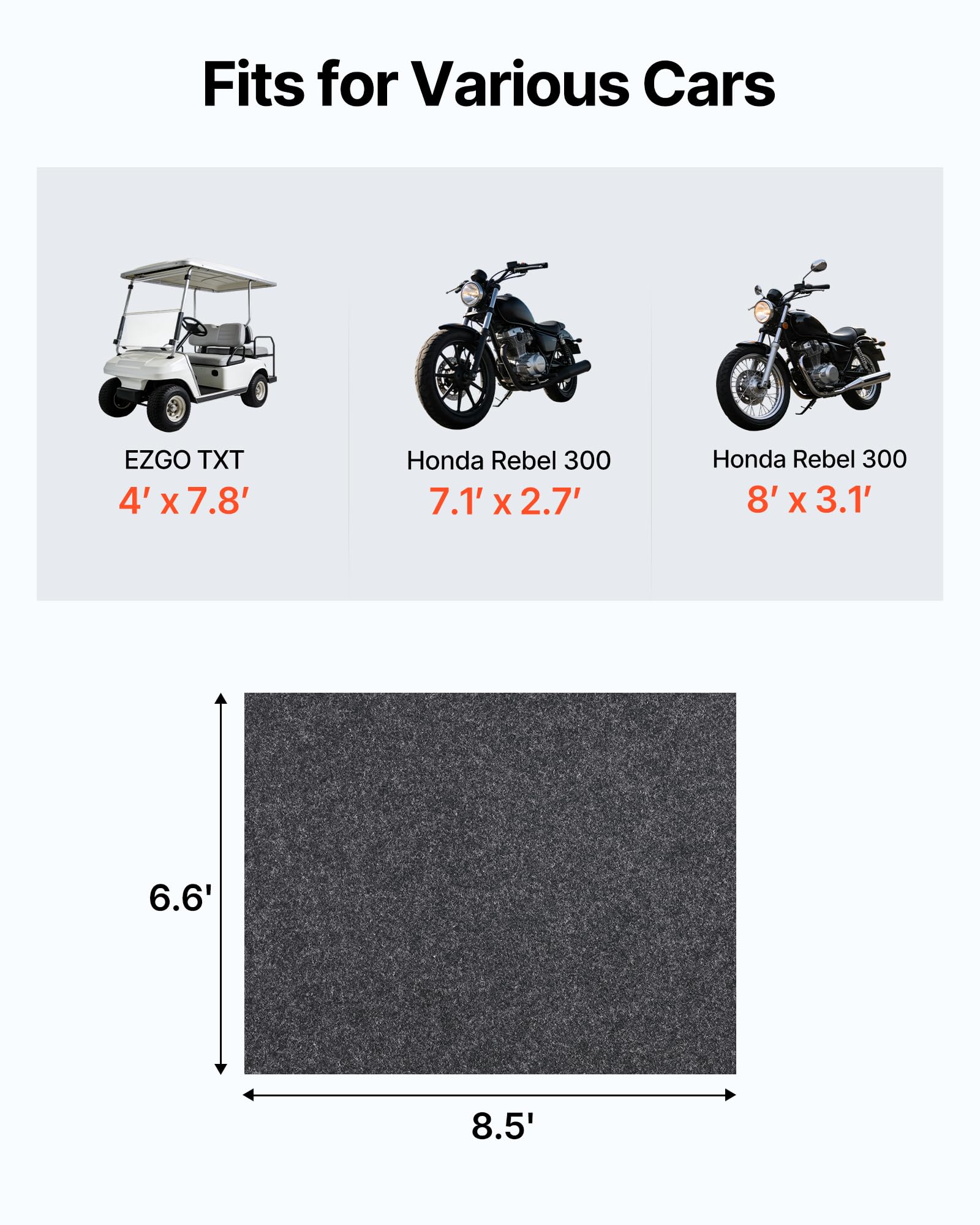 VEVOR close-up of textured surface showing grip and durability benefits