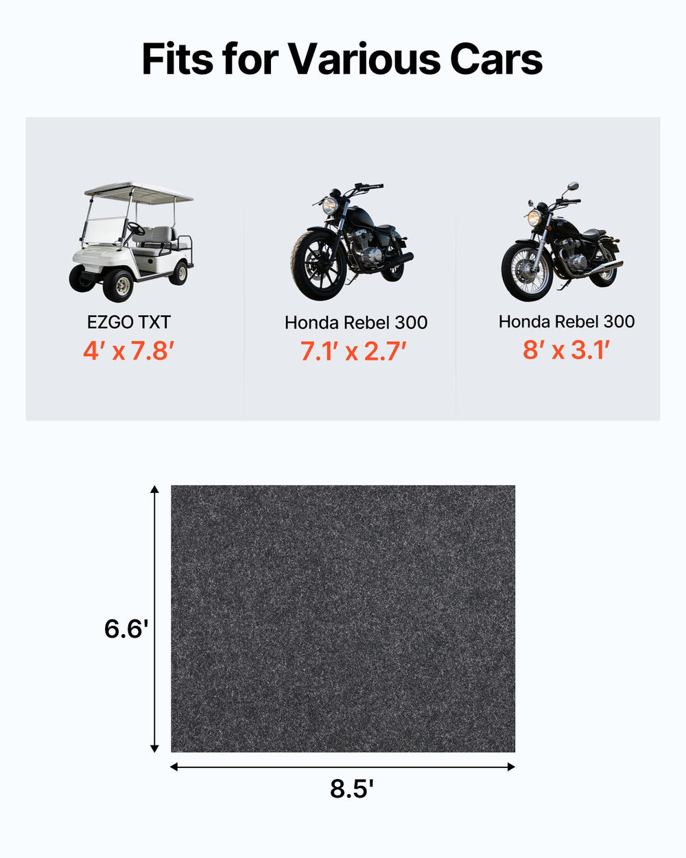 VEVOR close-up of textured surface showing grip and durability benefits
