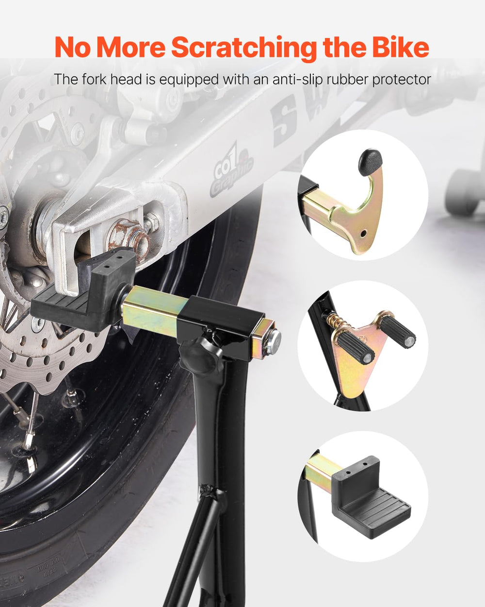 VEVOR handle and lift action demonstrating quick 2–3 second raising benefit