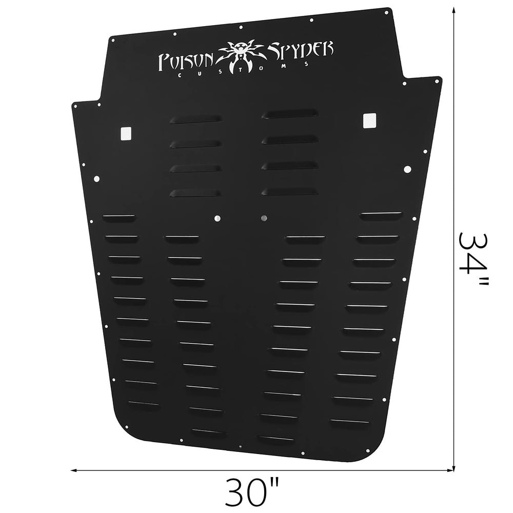 VEVOR close up of louver texture and powder coat for durability benefit