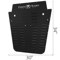 VEVOR close up of louver texture and powder coat for durability benefit