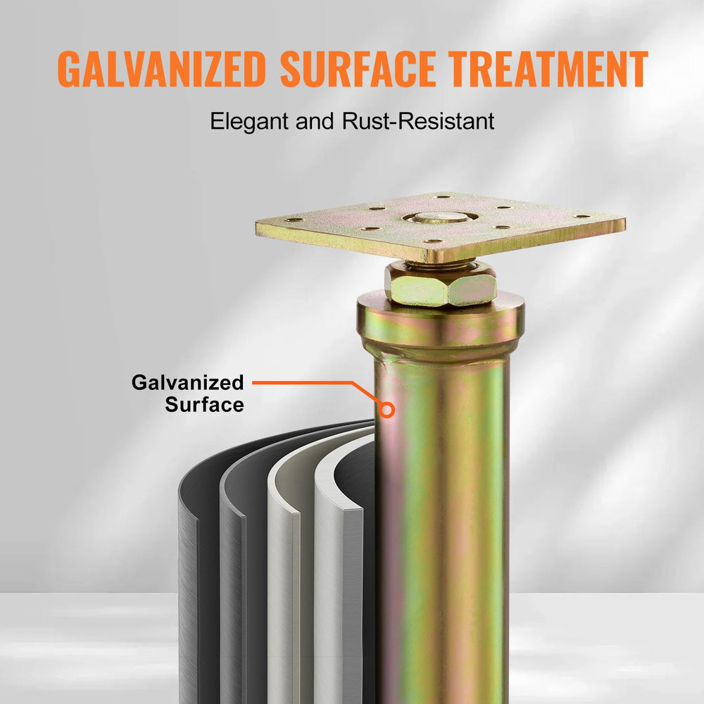 VEVOR jack in use under floor joist providing temporary support during repair